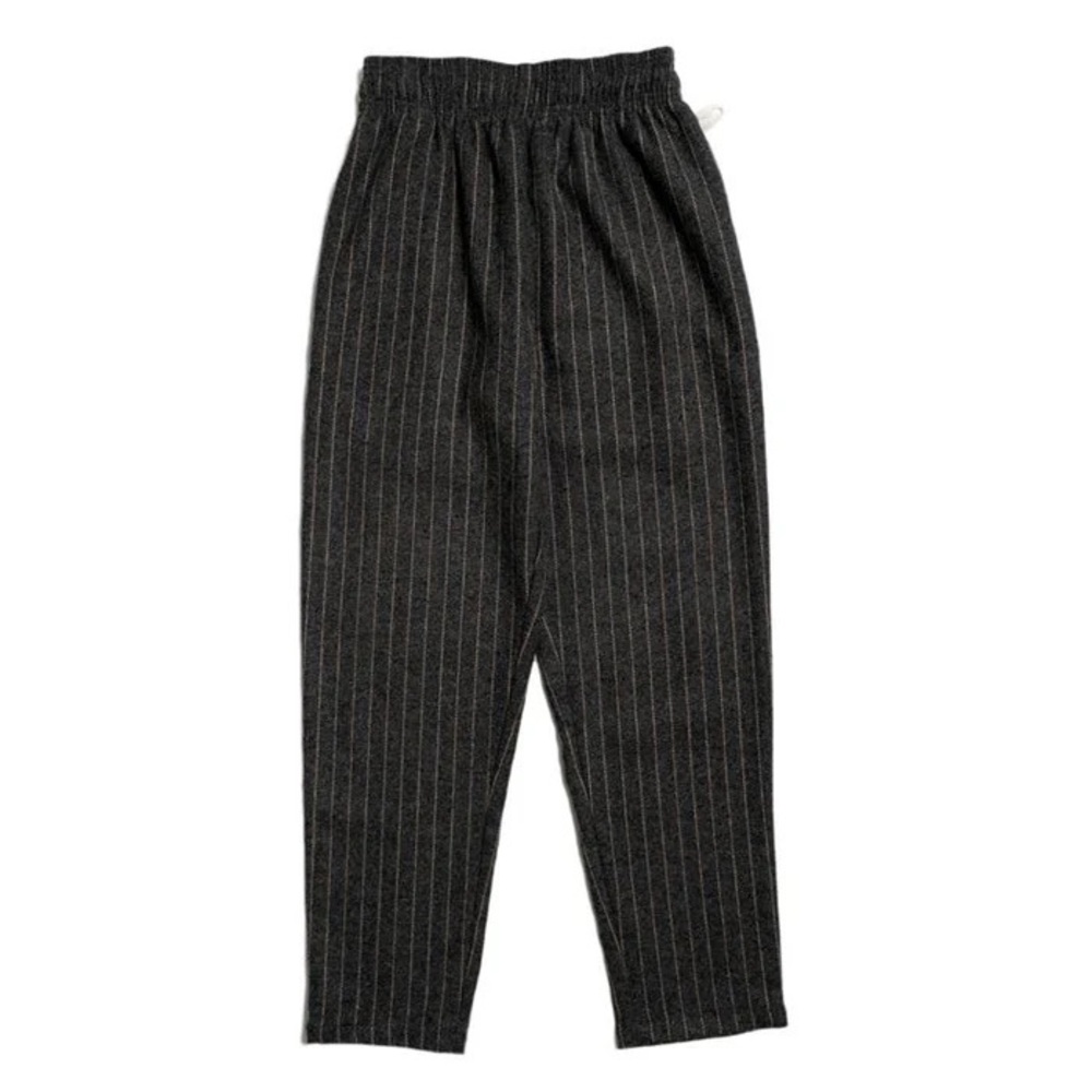 Cookman Gray Wool-blend Pinstripe Chef Pants - Small